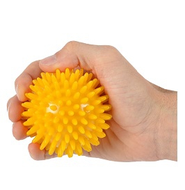 Piłka sensoryczna, rozmiar 8 cm, kolor żółty - Image no.: 1