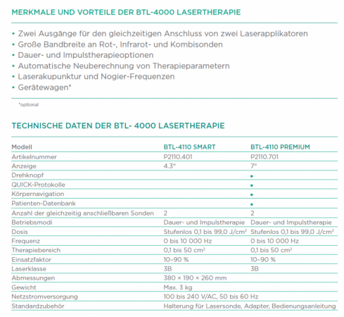 Laseroterapia BTL - 4110 PREMIUM - Image no.: 9
