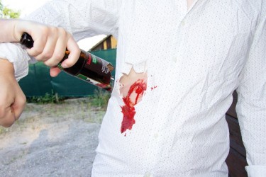 Model rany - rana cięta przy pomocy stłuczonej butelki - Image no.: 3