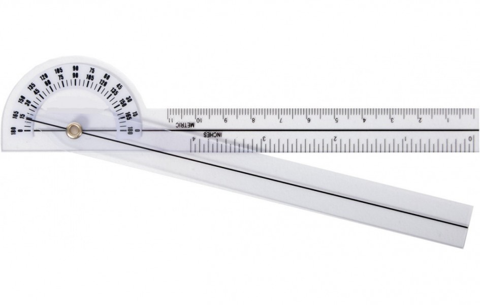 Goniometr kieszonkowy plastikowy 15 cm 180°  - Image no.: 1